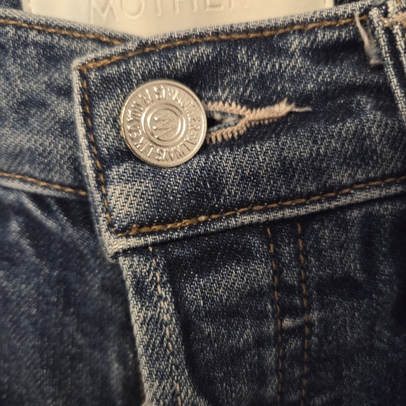 Mother Women's The Tomcat Roller Painfully Obvious Wide Leg Denim Jeans Sz 25 - Picture 5 of 10